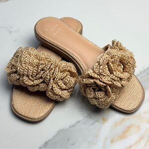 A New Day Women's Woven Tan Sandals